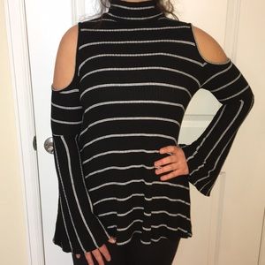 Nu Label Cold Shoulder Sweater